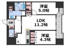 STANDZ四天王寺前夕陽丘の間取り画像