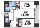 STANDZ四天王寺前夕陽丘の間取り画像