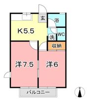 スカイライフ中庄の間取り画像