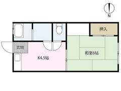 コーポ太陽Ⅱの間取り画像