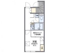レオパレス鶴羽の間取り画像