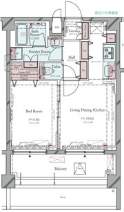 プラシア蒲田 THE GRAND RESIDENCEの間取り画像