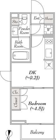 ルミーク本町イーストの間取り画像