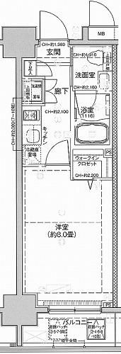 J・ワザック両国の間取り画像