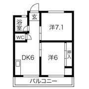 クリーンハイツ豊里の間取り画像
