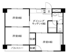 第86杉フラットの間取り画像