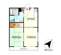 ハイツ向鶴 E棟の間取り画像