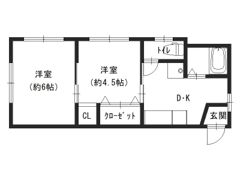 コーポ豊崎の間取り画像