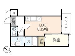 トラスティレジデンス地御前 西館の間取り画像