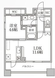 レジディア新御徒町Ⅱの間取り画像