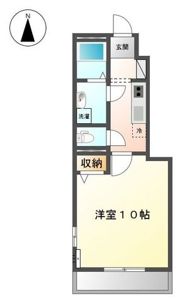 カメリア北土居 Bの間取り画像