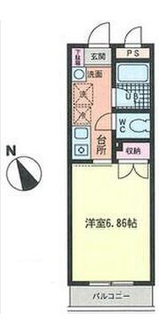 エアフォルク久里浜の間取り画像