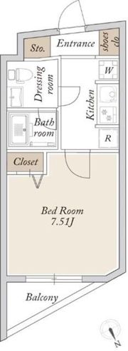 La Douceur赤塚の間取り画像