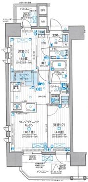 デュオステージ相模大塚の間取り画像