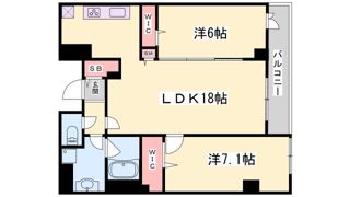 神戸海岸通 萬利Residenceの間取り画像