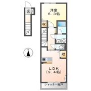 ガーネットの間取り画像