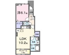 オーリュー下三緒の間取り画像