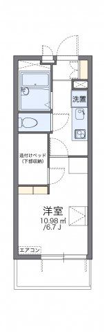 レオパレス中原の間取り画像
