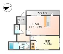 メイプルヴィラの間取り画像