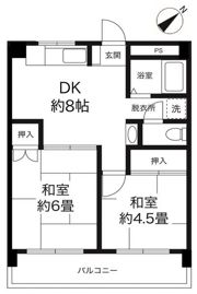 平野商事マンションの間取り画像