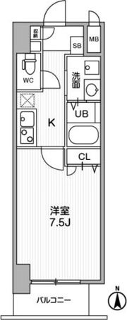 LaDouceur梅田Westの間取り画像