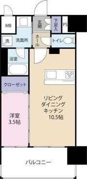 スペルビア勝山の間取り画像