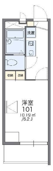 レオパレス山崎85の間取り画像