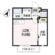 エブリン溝ノ口の間取り画像