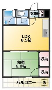 板橋マンションの間取り画像