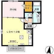 ファミール森西Aの間取り画像