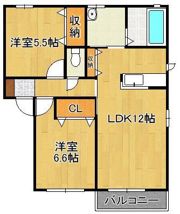 レイクサイドイン大谷Aの間取り画像