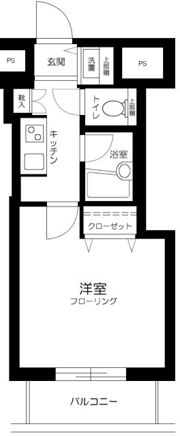 スカイコート芝壱番館の間取り画像