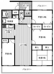 コーポバンブーの間取り画像