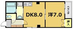 スカイコート勧修の間取り画像