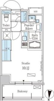 パークアクシス東高円寺の間取り画像