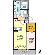 D-room初馬の間取り画像