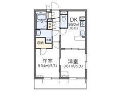 レオパレスMEGU2010の間取り画像