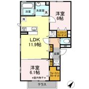 和庵 丘の間取り画像