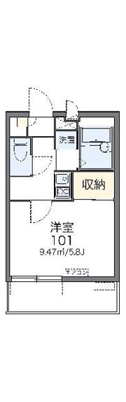 レオパレスサンシャインの間取り画像