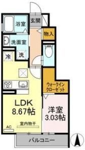 グリュックの間取り画像