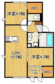 ロイヤルコート紬 A棟の間取り画像