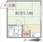 寿ハイツの間取り画像