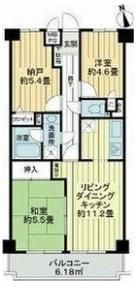 ライオンズマンション高崎の間取り画像