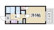 プレサンス神戸裁判所前の間取り画像