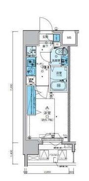 リヴシティ横濱新川町弐番館の間取り画像