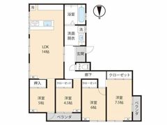 コアパレス常葉10の間取り画像