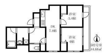 ジャコワ浜町の間取り画像