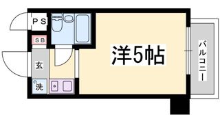 ライオンズマンション三宮の間取り画像