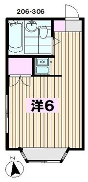 F・K池上ハイツの間取り画像