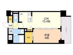 S－RESIDENCE中呉服の間取り画像
